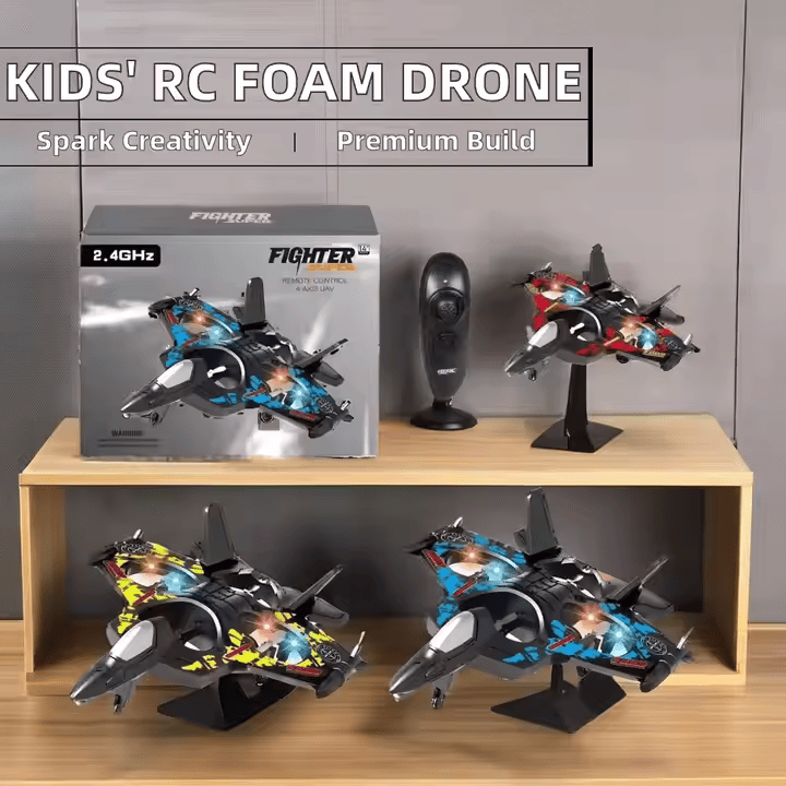 DRONE დისტანციური მართვადი Hydra Fighter Jet – მაღალსიჩქარიანი საჰაერო გართობა ბავშვებისთვის და მოზრდილებისთვის