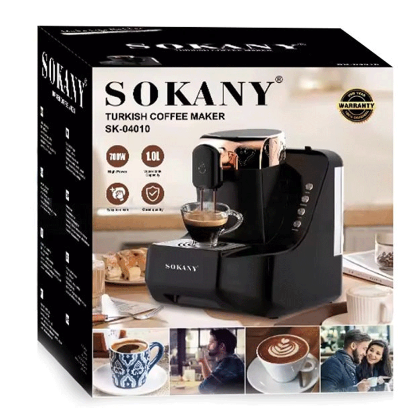 ყავის მოსამზადებელი აპარატი SOKANY 1L, 700W.