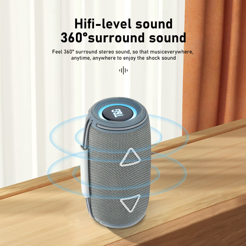 Bluetooth დინამიკი LED განათებით, TG657 15W.