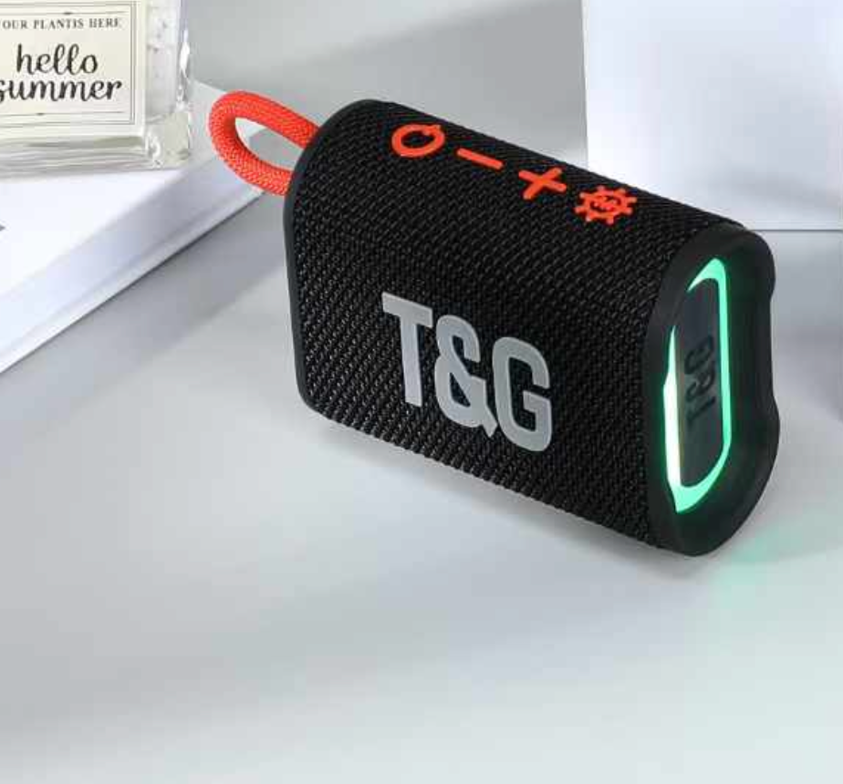 Bluetooth დინამიკი, LED განათებით- პორტატული დიზაინი, TG-396