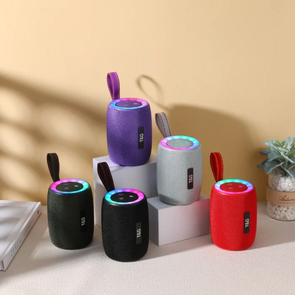 Bluetooth დინამიკი, LED განათებით TG434 8W.