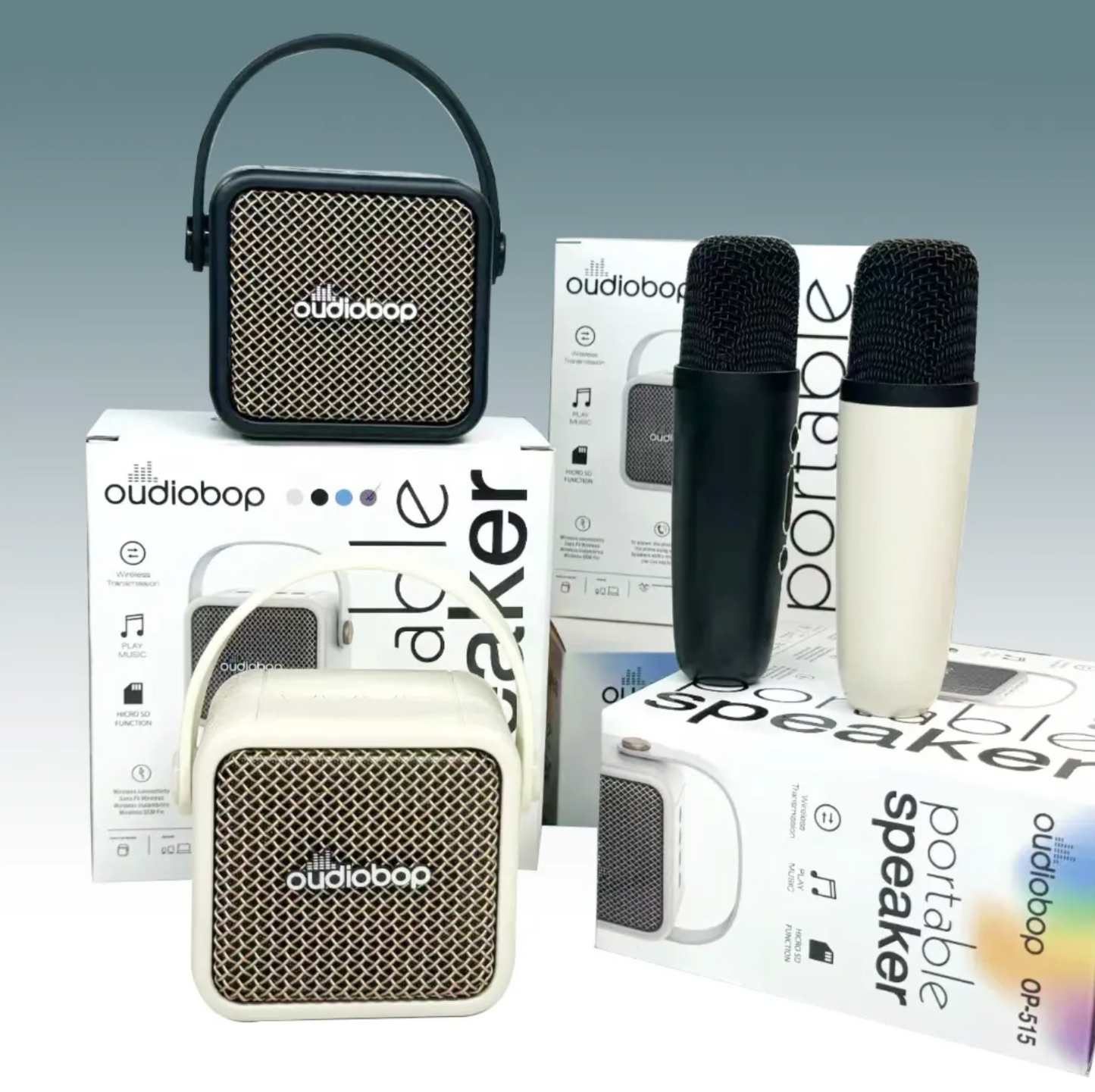 უსადენო Bluetooth კარაოკე მიკროფონი/ დინამიკი ბავშვებისთვის – 0P515 🎤🎶