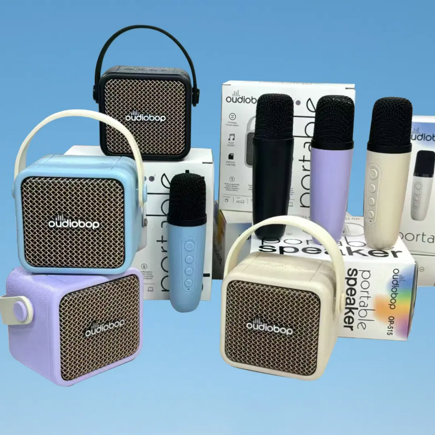 უსადენო Bluetooth კარაოკე მიკროფონი/ დინამიკი ბავშვებისთვის – 0P515 🎤🎶
