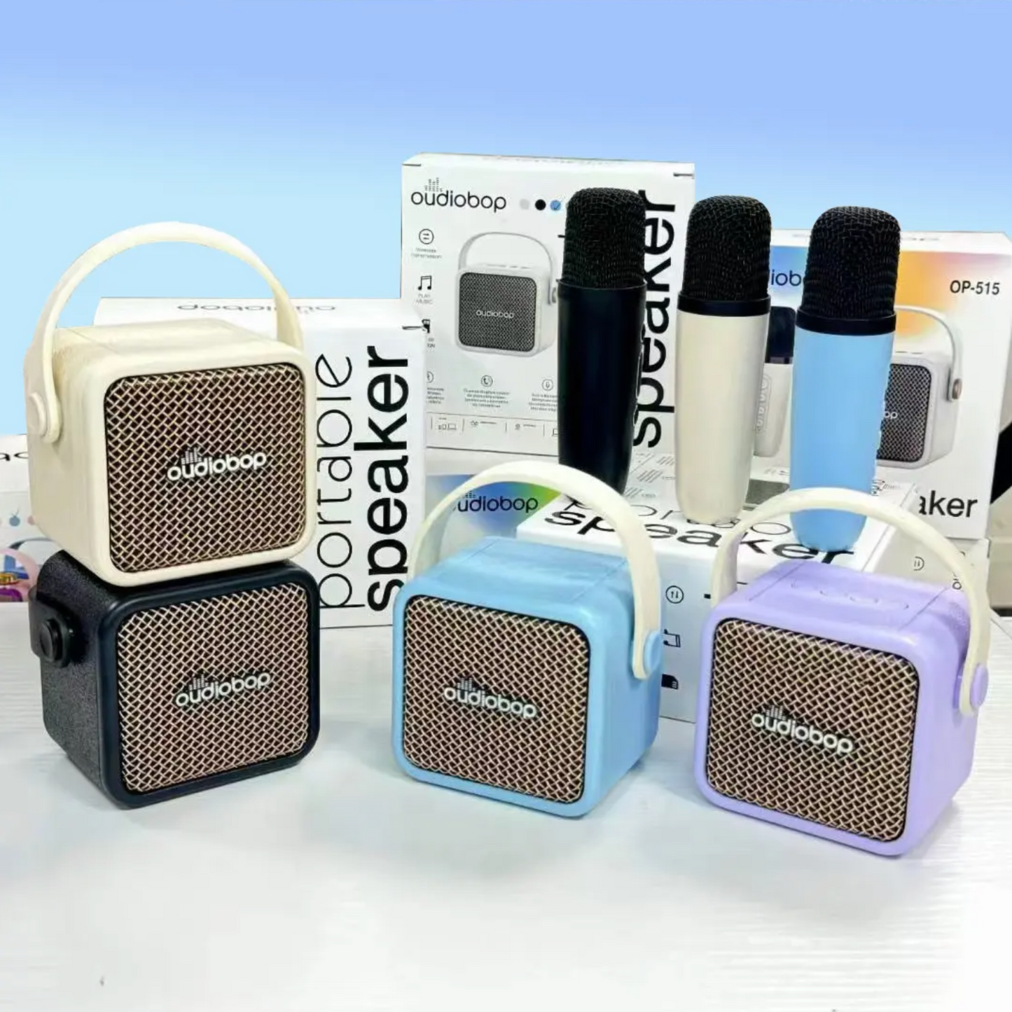 უსადენო Bluetooth კარაოკე მიკროფონი/ დინამიკი ბავშვებისთვის – 0P515 🎤🎶