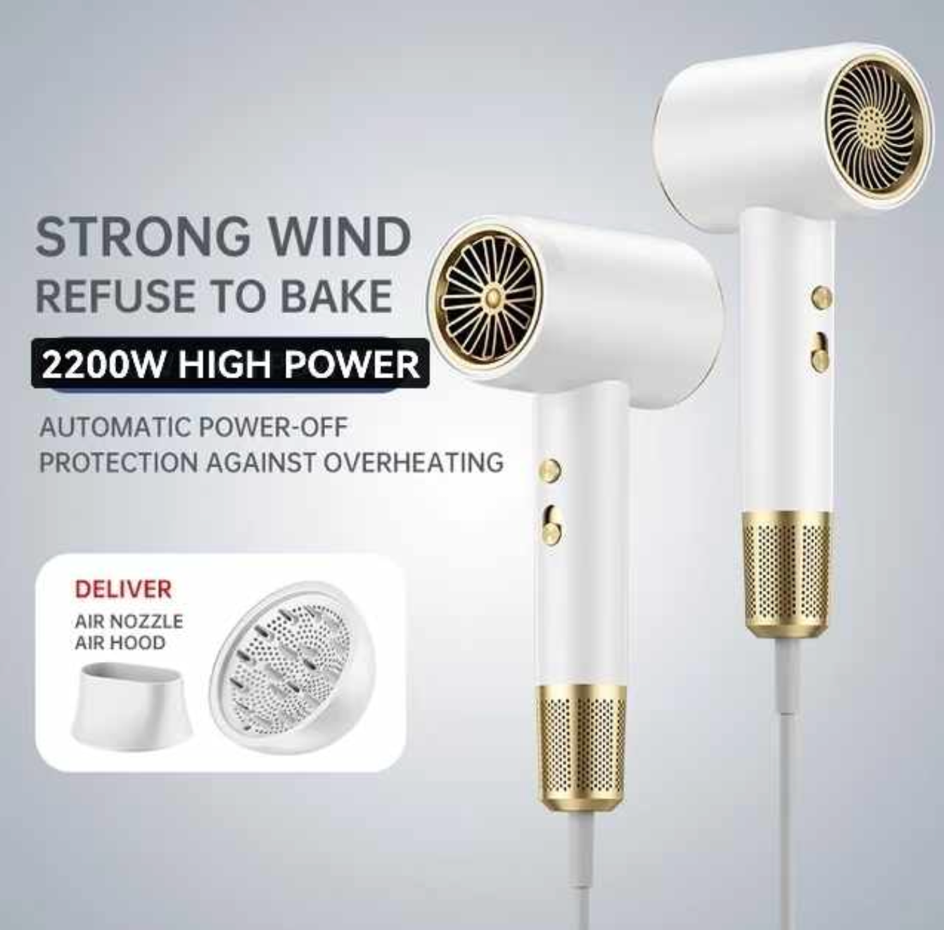 თმის საშრობი, პროფესიონალური BaByverse 2200W