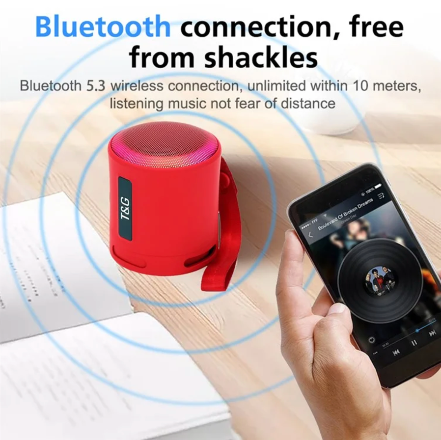 Bluetooth დინამიკი LED განათება TG373 7W.