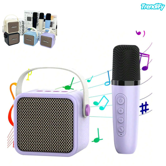 უსადენო Bluetooth კარაოკე მიკროფონი/ დინამიკი ბავშვებისთვის – 0P515 🎤🎶