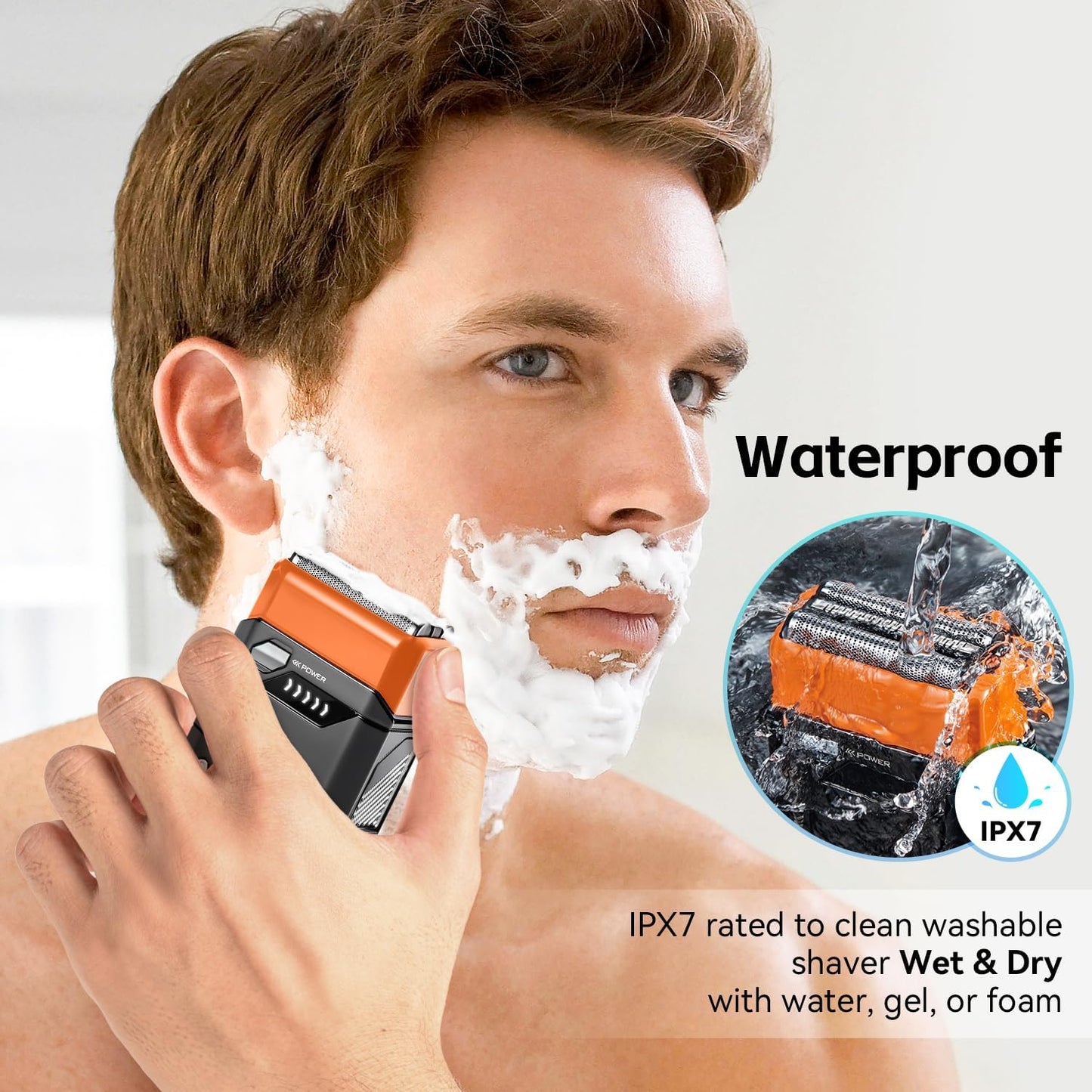 Mecha Men's Electric Shaver IPX7 – Mini, Portable & Powerful