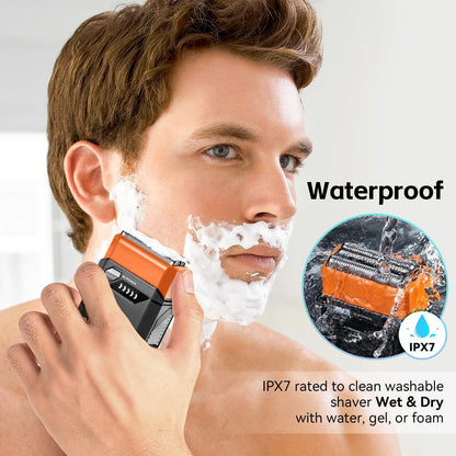 Mecha Men's Electric Shaver IPX7 – Mini, Portable & Powerful