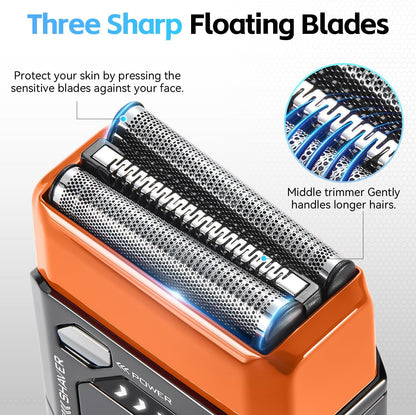 Mecha Men's Electric Shaver IPX7 – Mini, Portable & Powerful