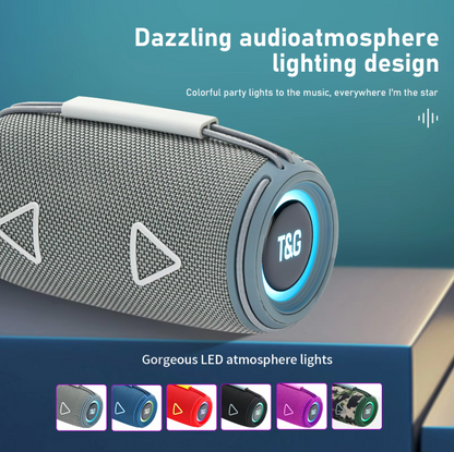 Bluetooth დინამიკი LED განათებით, TG657 15W.