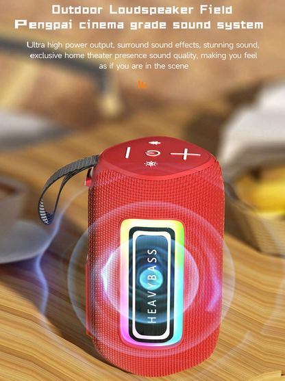 HEAVYBASS წყალგაუმტარი Bluetooth უსადენო დინამიკი. 20 ვტ