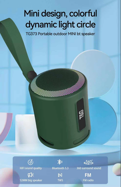 Bluetooth დინამიკი LED განათება TG373 7W.