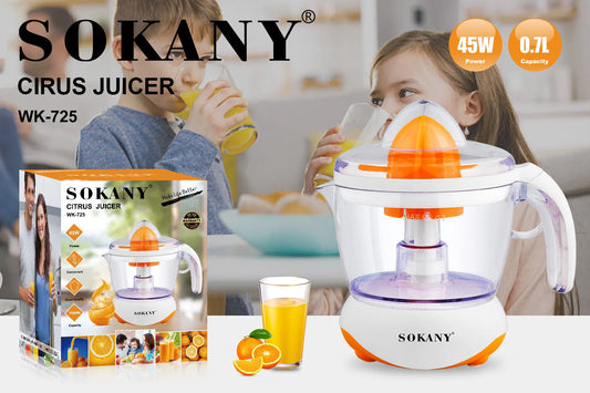 ციტრუსის ელექტრო საწური Sokany WK-725