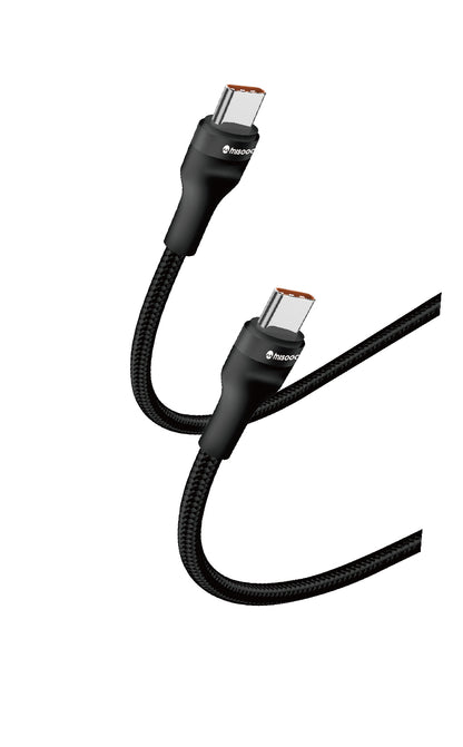 MISOOC სწრაფი დამუხტვის USB-C to USB-C კაბელი (100W, 1.2მ), ნეილონი